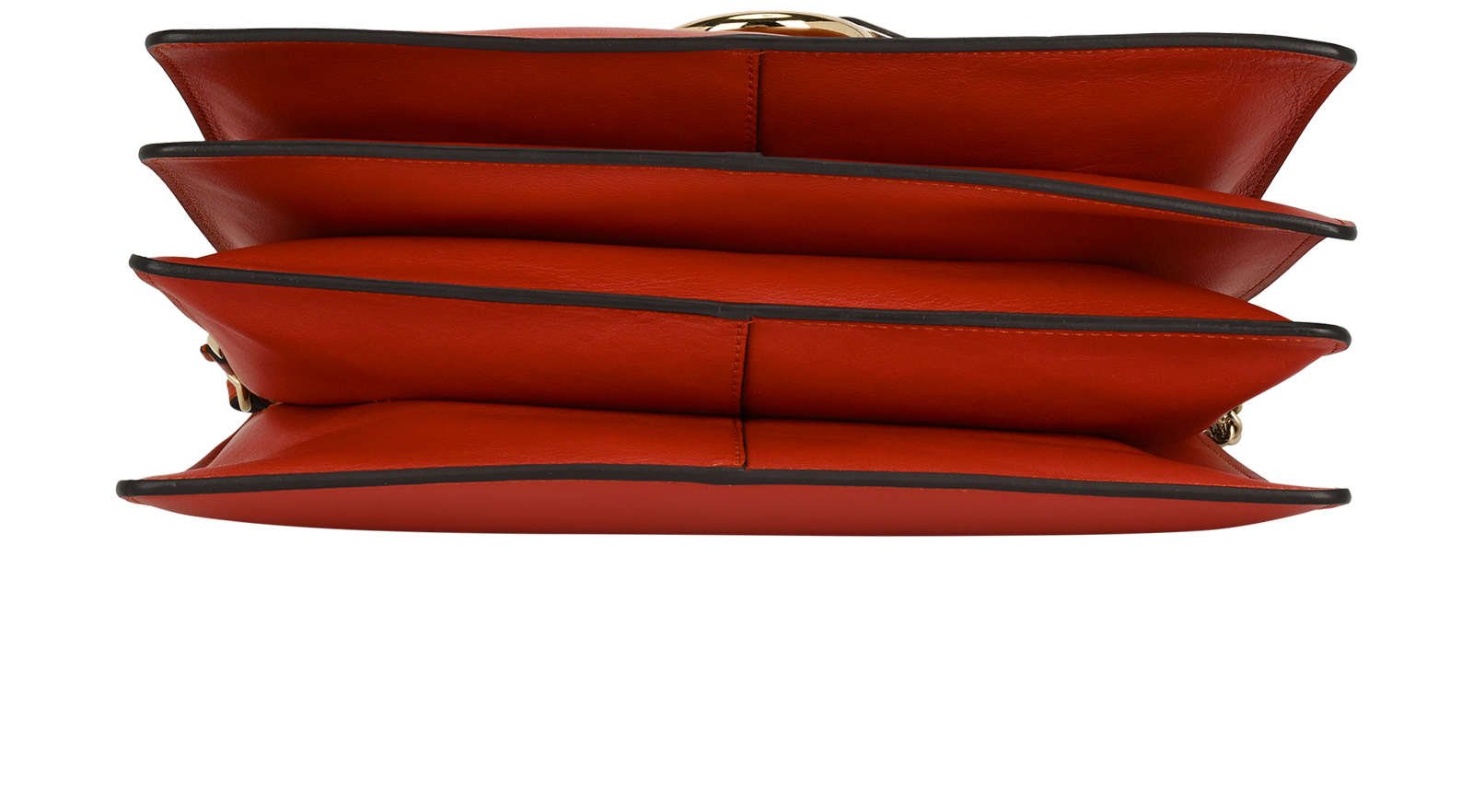 Medium Faye, &pound;350, Handbags, Orange/Red, Leather, Top view